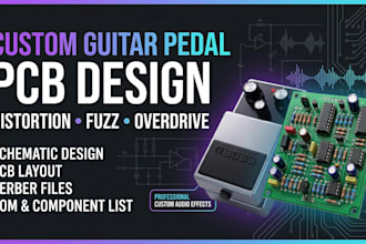 design guitar pedal pcb and audio effects
