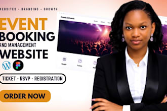 build an event booking website with ticketing