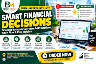 prepare scenario analysis for financial projections cash flow and risk insights