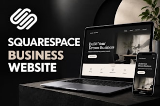 build squarespace business website for your brand