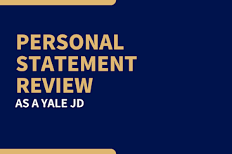 review your law school personal statement as a yale law grad