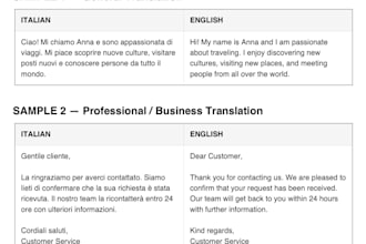 translate italiane to english or english to italian