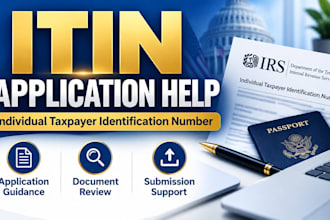 help to get your itin individual taxpayer number fast