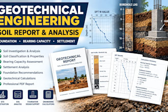 create professional geotechnical engineering and soil report