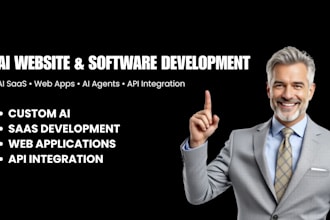 develop ai website, ai saas, and custom ai software application