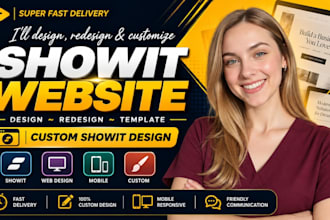 design, redesign and customize your showit website  or  showit  template