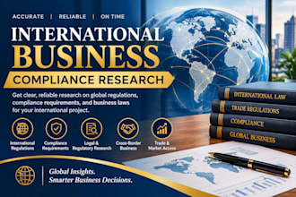 research international business compliance requirement for your project