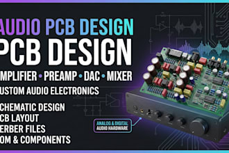 design audio amplifier and electronics pcb