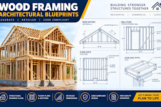 structural wood framing layout timber construction blueprint roof joist detail