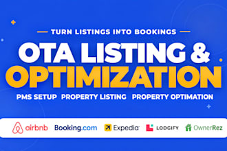 do ota listing property optimization on airbnb booking com expedia and pms setup
