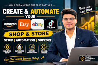 create and automate your amazon etsy ebay and tiktok shop