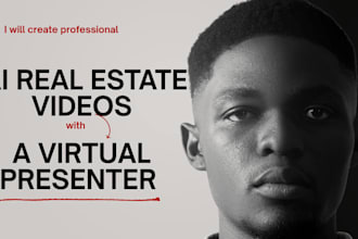 create professional ai real estate videos with a virtual presenter