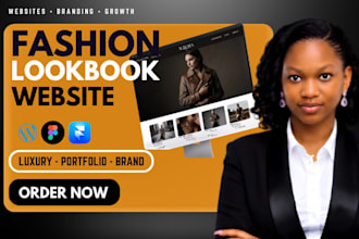 design a luxury fashion look book website for your brand