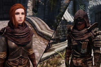create weapons, armor for skyrim se ae mods or fallout 4, ffxiv mod, garry mod