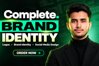 design a professional logo, brand identity and branding kit