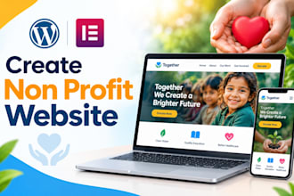 design a non profit website for a non profit charity donation
