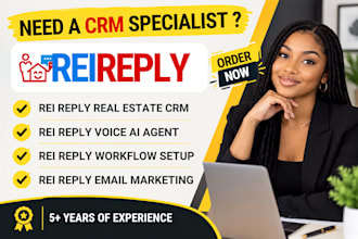 setup rei reply funnels  ai voice agent rei reply crm
