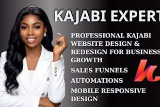 kajabi website design landing pages, sales funnels, automations for coaches