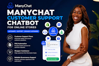 create manychat customer support chatbot for online stores