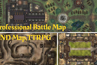 create custom dnd battle maps, ttrpg maps and fantasy rpg maps