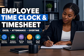 create a professional employee timesheet spreadsheet and payroll tracker