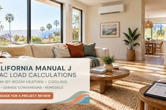 design california manual j hvac heating cooling load calculations