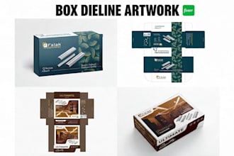 do manufacturer prepress dieline product box artwork print production file