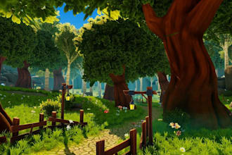 create 3d game environment, unreal engine environment, ue5 environment