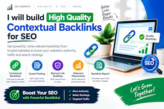 build high quality contextual backlinks for SEO