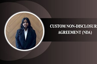 draft custom non disclosure agreements and confidentiality contracts