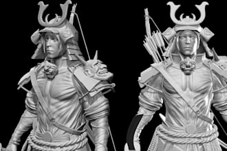 3d action figure, articulated figure, toys, statue, minaitures for 3d printing