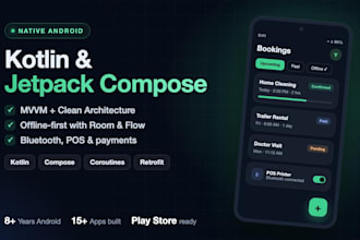 build a native android app in kotlin with jetpack compose