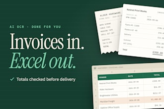 do invoice data extraction into excel with ai ocr
