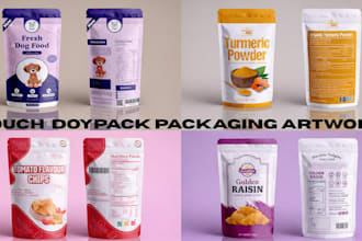 do protein pouch doypack nutrition label ingredient barcode packaging artwork
