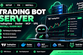 setup fix trading bot server tradingview docker mcp vps server install kashi bot