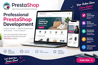 do prestashop theme customization and module development