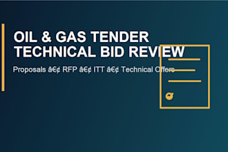 review and improve your oil and gas tender proposal