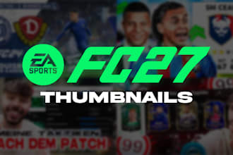 design a high quality ea fc 27 youtube thumbnail