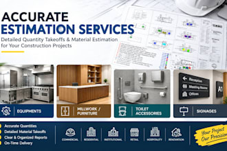 do material take off, quantity surveying and estimation
