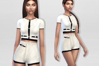 create unique custom sims for sim 4 unique sims, sim 4 cc, 3d model clothes