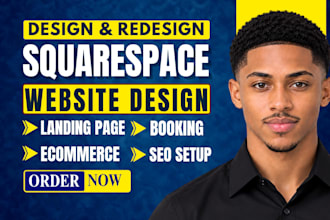 build and edit squarespace website redesign or design squarespace website