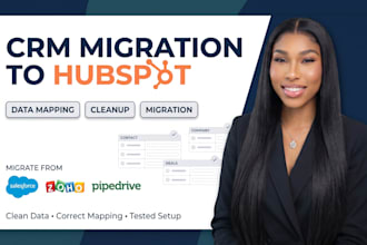 migrate salesforce zoho or pipedrive to hubspot with clean CRM data