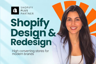design, redesign your shopify ecommerce store website