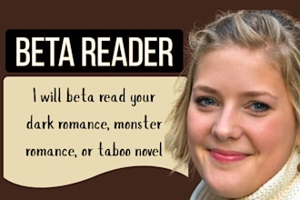 beta read dark romance, monster romance or taboo novel