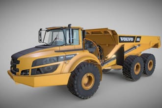 convert your 3d vehicle model to farming simulator mod, model game ready tractor