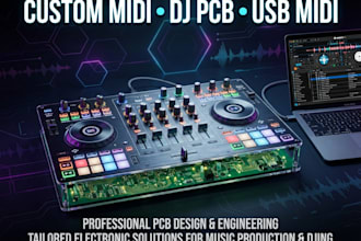 design custom midi controller dj controller pcb and usb midi hardware