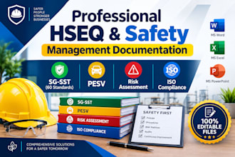 create professional hseq and safety management documentation