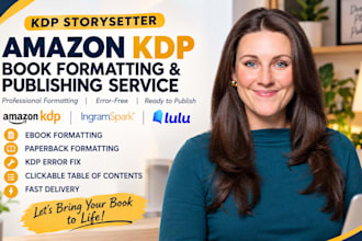 amazon KDP book formatting and amazon KDP book publishing service professionally