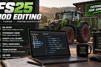 edit customize and fix your farming simulator 25 mods