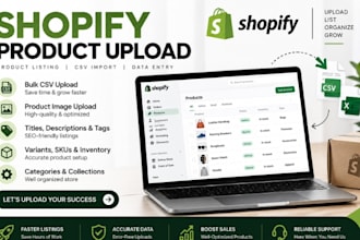 do shopify product upload import vendor supplier CSV file seo optimization